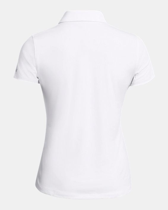 UA Playoff Kurzarm-Poloshirt für Damen, White, pdpMainDesktop image number 3